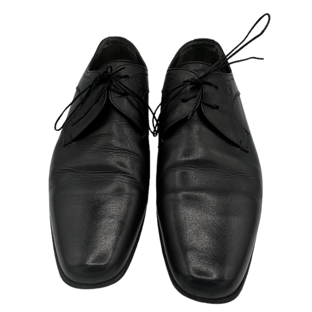 Mirage Men's Black Lace Plain Toe Dress Shoes sz 10 Pre-owned